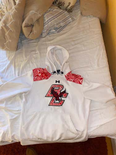 White Unisex Large Under Armour Sweatshirt