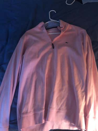 Pink Men's Large Vineyard Vines 1/4 Zip Pullover