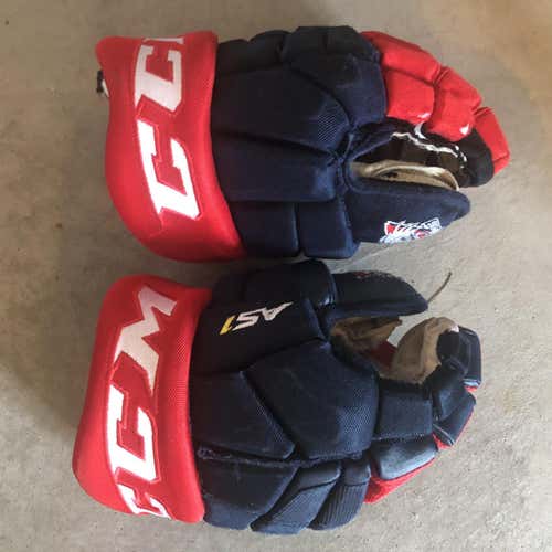 Blue Used CCM 13" Gloves