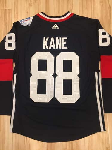 ADIDAS PATRICK KANE TEAM USA 2016 WORLD CUP OF HOCKEY JERSEY SIZE SMALL AUTHENTIC