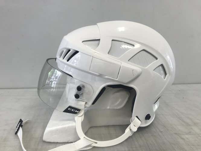 Reebok 8K Pro Stock Hockey Helmet Large White CCM Visor 2169