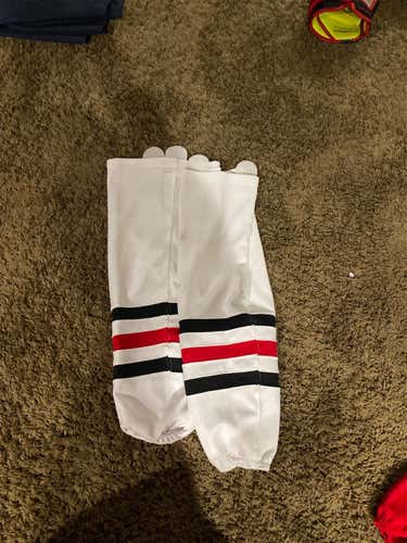 White Senior   Socks