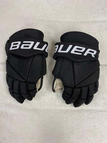 Black Used Senior Bauer Vapor X40 Gloves 14"