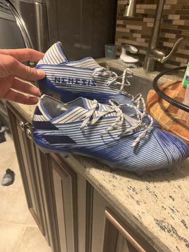 Blue Men's New Turf Cleats 8.5 (Women's 9.5) Adidas Nemesis 19.1 Cleats