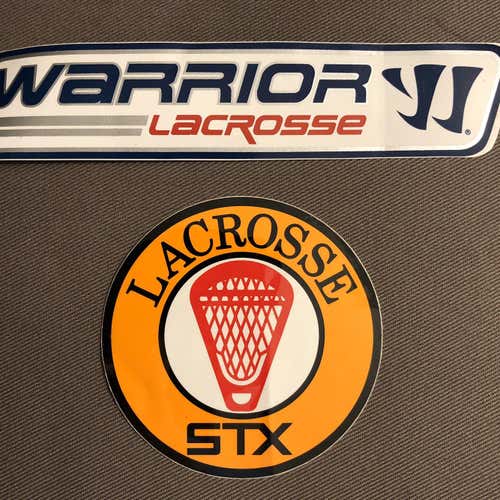 Vintage STX and Warrior Lacrosse Bumper Stickers