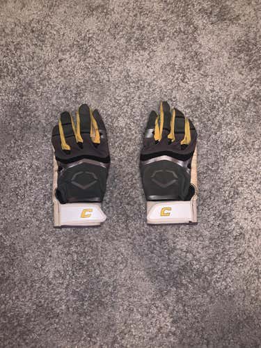 Gray Used Large EvoShield Batting Gloves