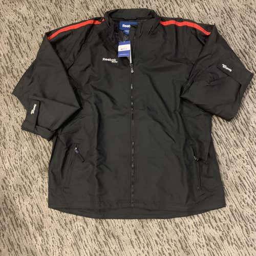 SALE- NEW Never Worn- CCM/Reebok Skate Suit Jacket Size XXL Black With Red