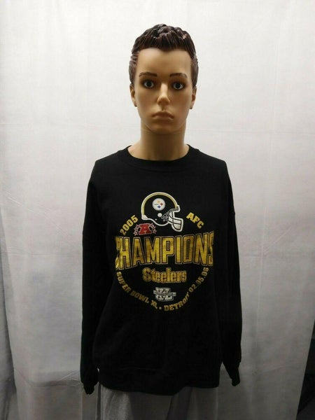 Vintage Pittsburgh Steelers Sweatshirt Extra Large Black 1995 NFL Football  Salem