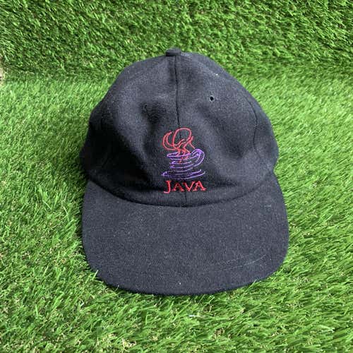 Vintage 90s Java Sun Microsystems Wool Cap One Size Fits All Adult IBM Strap Snapback Hat