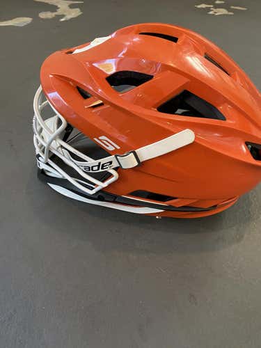 Orange Used Adult Player Cascade S Helmet