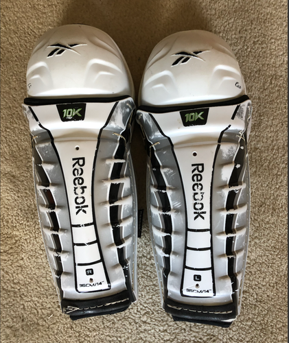 14" Senior Reebok 10K Shin Pads Pro Stock