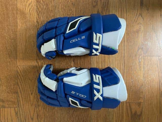 brand new STX Cell III Lacrosse Gloves 13"
