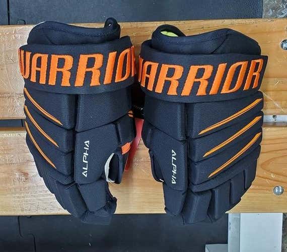 New Warrior Alpha QX4 Gloves Sr. 13" Black/Orange