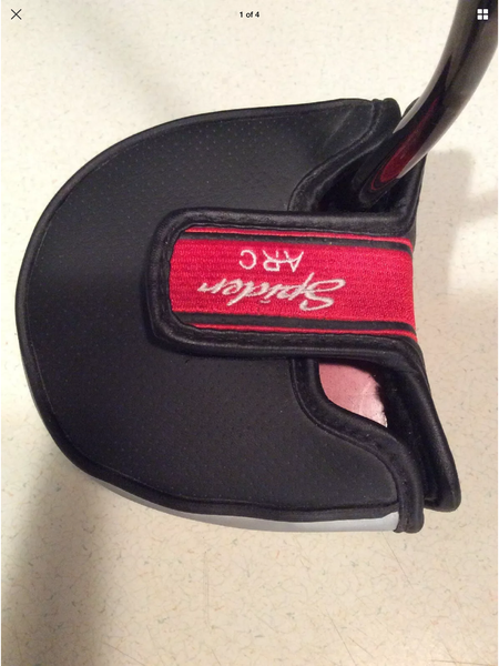 New Men's TaylorMade Right Handed Mallet Spider Arc Red Putter 35"