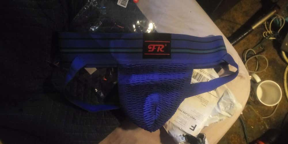 Blue USED Adult Men's Large Jock Strap