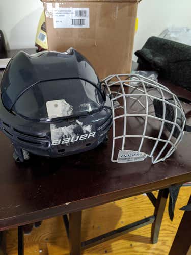 Blue Used Small Bauer 7500 Helmet