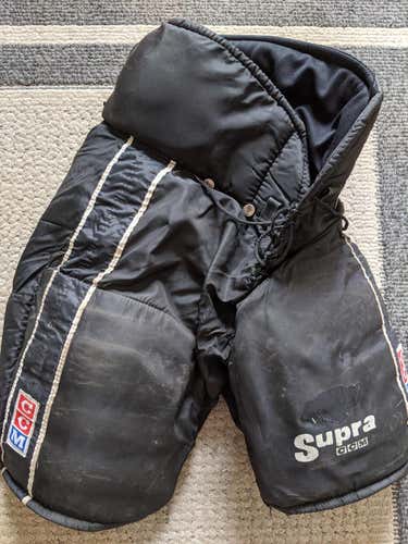 Black Senior Used Large CCM Hockey Pants