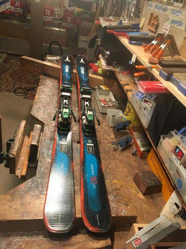 Used Men's 2018 Atomic Powder Vantage 90 ti Skis With Marker Backcountry Bindings Max Din 12