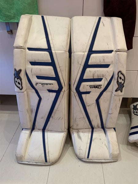 Blue Used 35" Brian's Brians Gnetik Pro II Goalie Leg Pads
