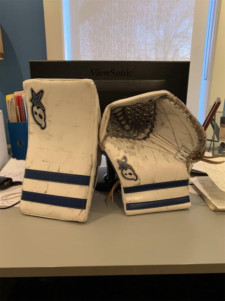 Blue Used Regular Sub Zero 3 Pro Custom Glove And Blocker