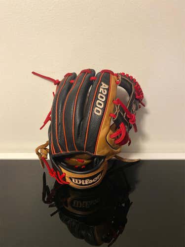 Black Used Infield A2000 DP15 11.5" Baseball Glove
