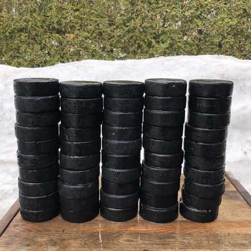 50 Practice Hockey Pucks