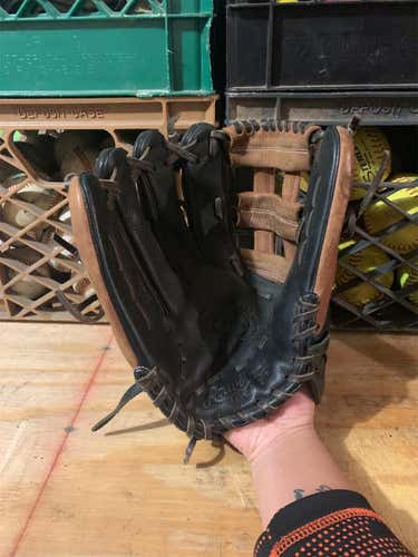 Black Used Infield Gold Glove 12.75" Baseball Glove