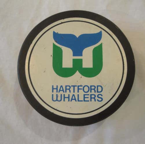 VINTAGE HARTFORD WHALERS NHL PUCK 1980'S