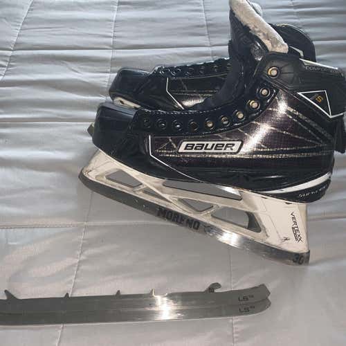 Used Bauer Supreme 1S D&R (Regular) Pro Stock Size 8 Hockey Goalie Skates