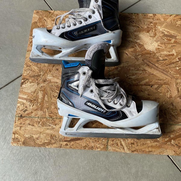 Used Bauer Reactor 9000 D&R (Regular) Pro Stock Size 8 Hockey Goalie Skates