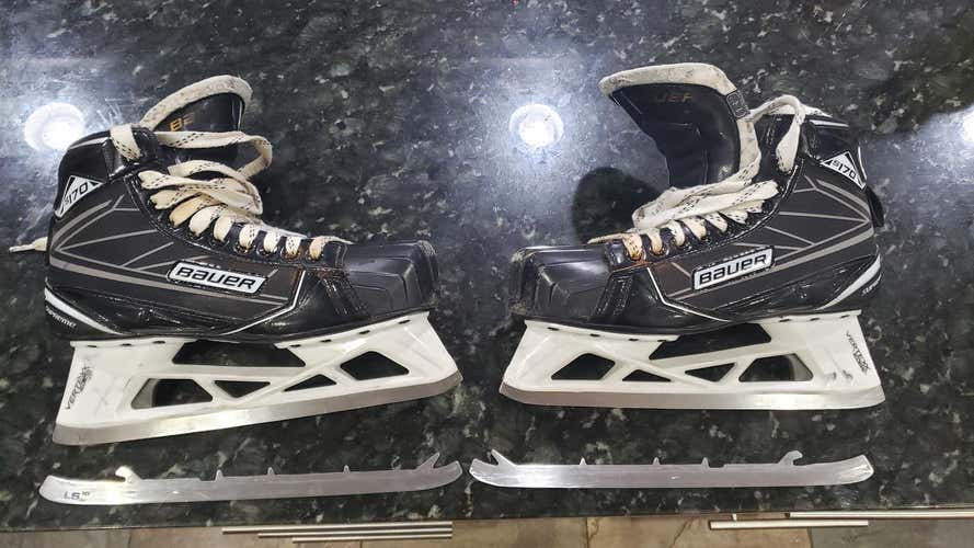 Used Senior Bauer S170 Hockey Goalie Skates D&R (Regular) Size 8