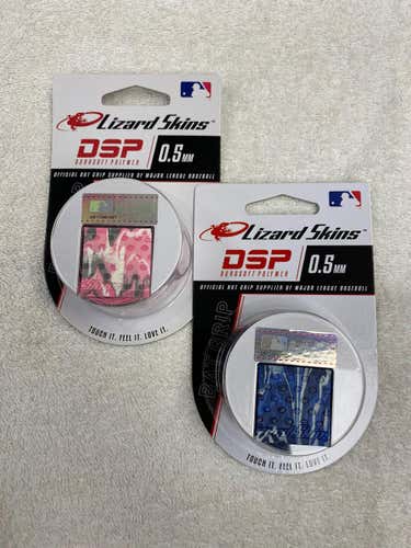 (2-pack) Pink Camo / Blue Camo New 0.5mm Lizard Skins Bat Grip