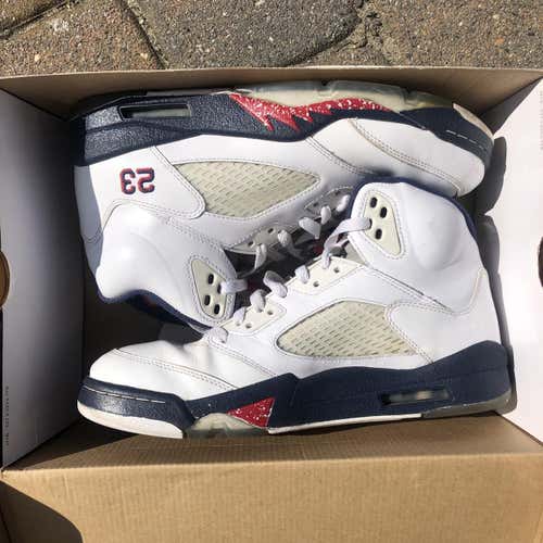USA Olympic/ Independence Day Air Jordan 5 With Box
