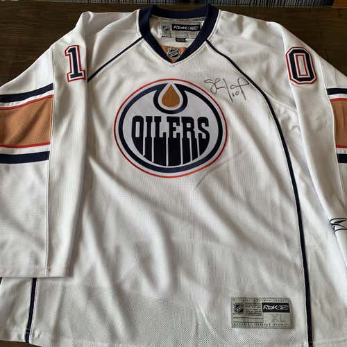 SIGNED SHAWN HORCOFF EDMONTON OILERS JERSEY