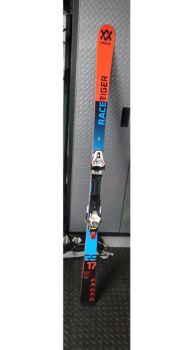 Slightly Used 2018 Volkl Racing Racetiger GS Skis With Bindings Max Din 12