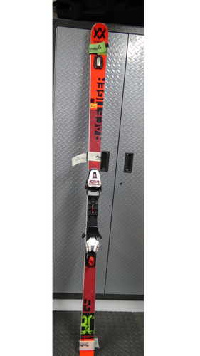 Lightly Used Volkl Racing Racetiger GS Skis With Bindings Max Din 18