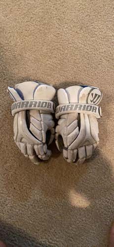 Used Warrior Evo Lacrosse Gloves 13"