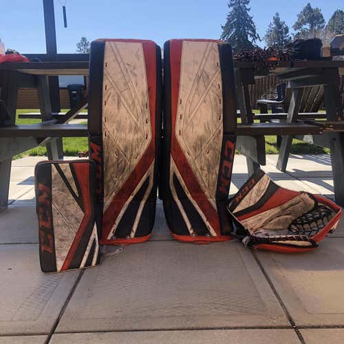 Black Used 34" Regular Premier II Pro  Goalie Full Set