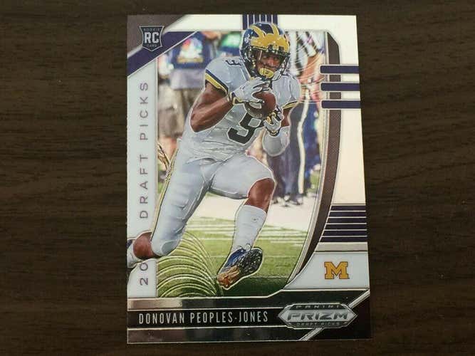 2020 Panini Prizim Draft Picks DONOVAN PEOPLES JONES #136 SILVER RC ROOKIE Card!