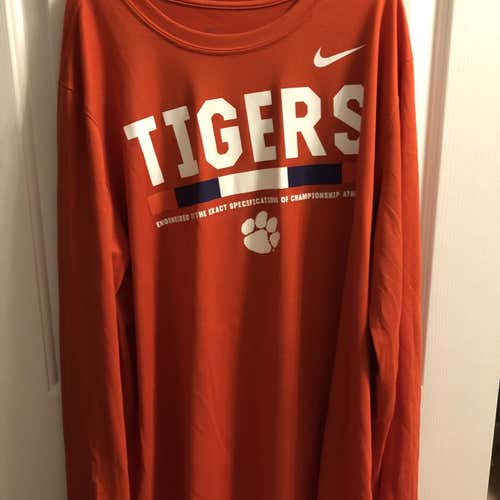 Nike Clemson University Long Sleeve Dri Fit Shirt