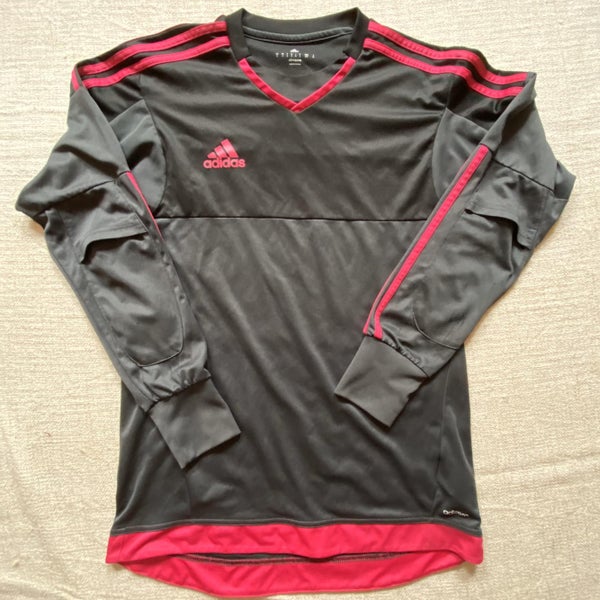 Black/Pink Adidas Adizero Goalkeeper Jersey - Adult Men's Small