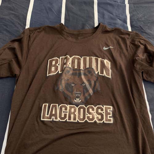 Adult Large Brown Lacrosse Nike Shirt