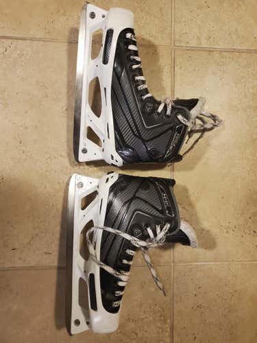Senior Used CCM RibCor 44K Hockey Goalie Skates EE (Extra Wide) Size 9.5