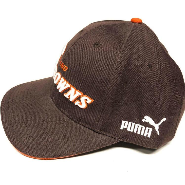brown puma cap