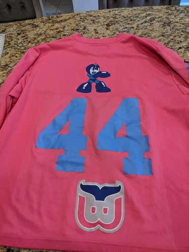 Pink MegaWhales #44 Bauer Men's XL Box Jersey
