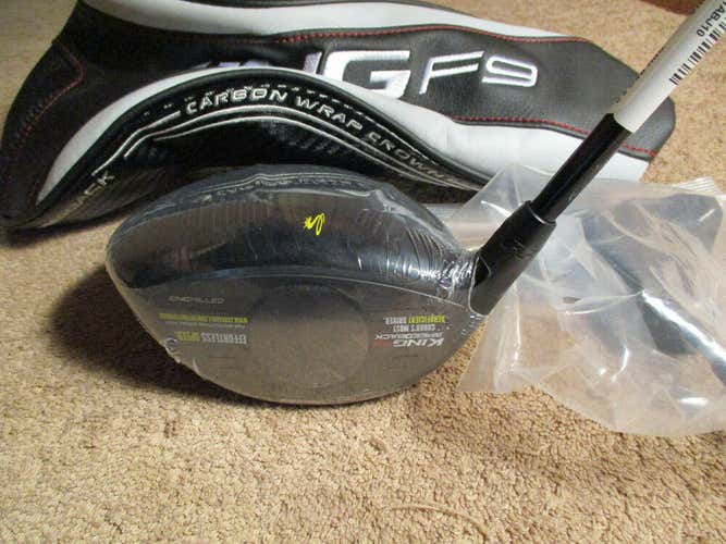New Cobra King F9 Yellow 9* Driver Fujikura Atmos Blue 6R Regular RH + Tool