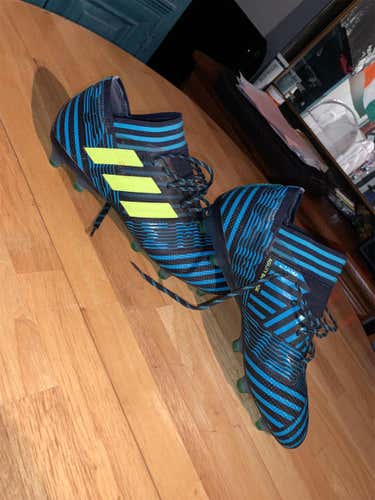Blue Men's 10 (Women's 11) Adidas Nemeziz 17.1 FG Cleats