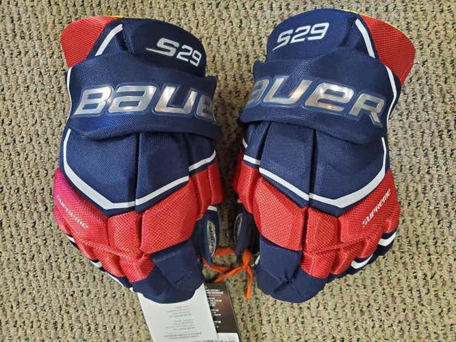 Bauer Supreme S29 Gloves 14" Red/White/Blue