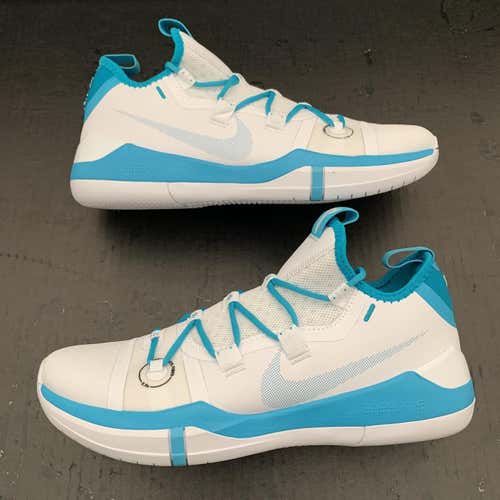 NEW! Size 11.5 Nike Kobe AD TB Exodus White Blue Teal Basketball Shoes (AT3874-116)