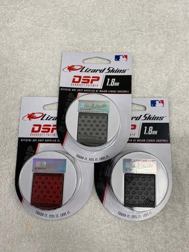 (3-pack) Gray / Maroon / Black New 1.8mm Lizard Skins Bat Grip